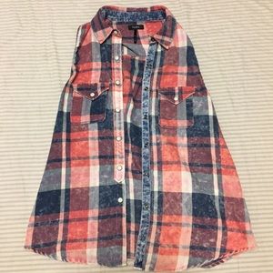 Flannel vest